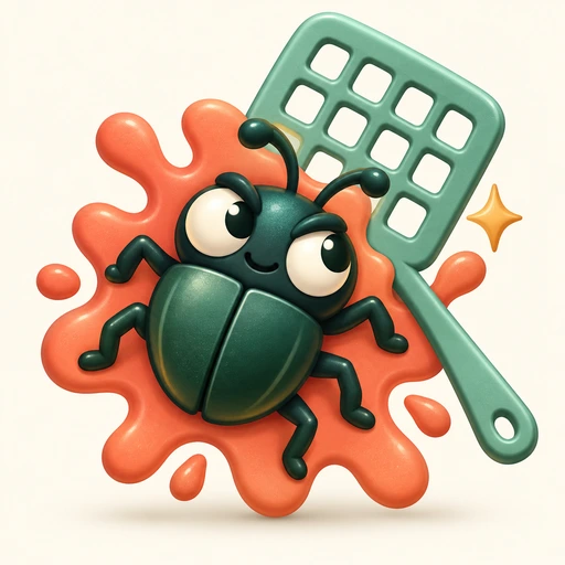 Bug Splat teal bug and mint swatter
